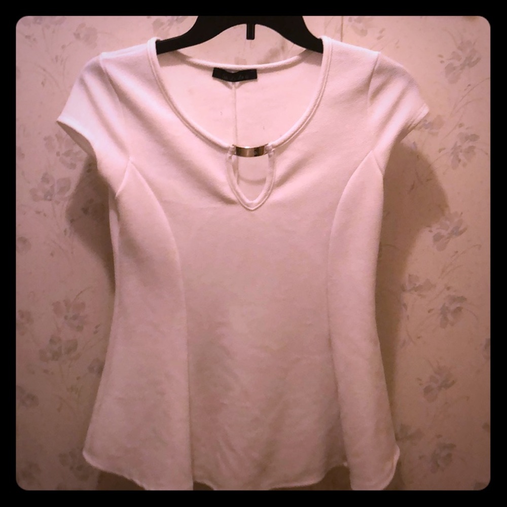 All white business shirt